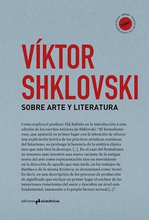 SOBRE ARTE Y LITERATURA | 9788417905835 | SHKLOVSKI, VIKTOR