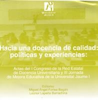 HACIA UNA DOCENCIA DE CALIDAD: POLÍTICAS Y EXPERIENCIAS | 9788480214827