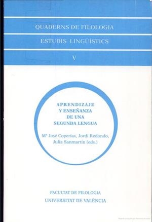 APRENDIZAJE Y ENSEÑANZA DE UNA SEGUNDA LENGUA | 9788437043791 | VARIOS AUTORES