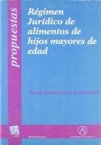RÉGIMEN JURÍDICO DE ALIMENTOS DE HIJOS MAYORES DE EDAD | 9788437040431 | MARÍN GARCÍA DE LEONARDO, TERESA