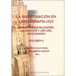 INVESTIGACIÓN EN LEXICOGRAFÍA HOY (VOLUMEN II), LA | 9788491332374 | VARIOS AUTORES
