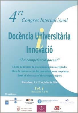4RT CONGRÉS INTERNACINAL DOCÈNCIA UNIVERSITÀRIA INNOVACIÓ VOL 1 | 9788484582434 | VARIOS AUTORES