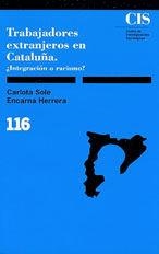 TRABAJADORES EXTRANJEROS EN CATALUÑA | 9788474761559 | SOLÉ, CARLOTA/HERRERA, ENCARNA