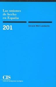 UNIONES DE HECHO EN ESPAÑA | 9788474763539 | LANDWERLIN, G.