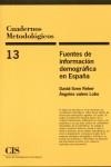 FUENTES INFORMACION DEMOGRAFICA | 9788474763867 | REHER, D.