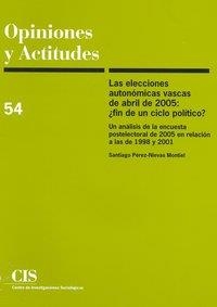 ELECCIONES AUTONOMICAS VASCAS DE ABRIL DE 2005 | 9788474764048 | PEREZ, S.