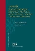 ANNEE SOCIOLOGIQUE, L' | 9788474767575 | DURKHEIM, EMILE