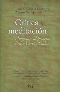 CRÍTICA Y MEDITACIÓN | 9788433855077