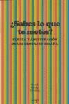 SABES LO QUE TE METES | 9788487302657 | HIDALGO DOWNING, EDUARDO