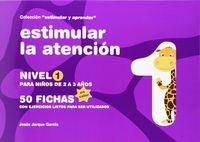 ESTIMULAR LA ATENCION NIVEL 1 (COLOR) | 9788498963717 | JARQUE GARCÍA, JESÚS