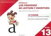 ESTIMULAR PROCESOS LECTURA ESCRITURA NIVEL 13 | 9788498964059 | RODRÍGUEZ RUIZ, CELIA
