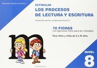 ESTIMULAR PROCESOS LECTURA ESCRITURA NIVEL 8 | 9788498964004 | RODRÍGUEZ RUIZ, CELIA