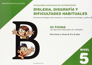DISLEXIA NIVEL 5 DISGRAFIA DIFICULTADES HABITUALES | 9788498964165 | RODRÍGUEZ RUIZ, CELIA