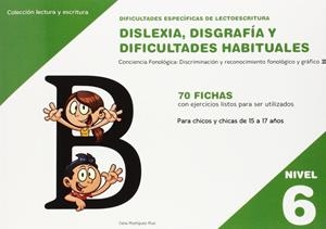 DISLEXIA NIVEL 6 DISGRAFIA DIFICULTADES HABITUALES | 9788498964172 | RODRÍGUEZ RUIZ, CELIA
