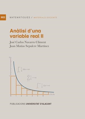 ANÀLISI D'UNA VARIABLE REAL II | 9788497177436 | SEPULCRE MARTÍNEZ, JUAN MATÍAS / NAVARRO CLIMENT, JOSÉ CARLOS
