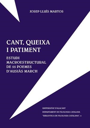 CANT, QUEIXA I PATIMENT | 9788479083366 | MARTOS I SÁNCHEZ, JOSEP LLUIS