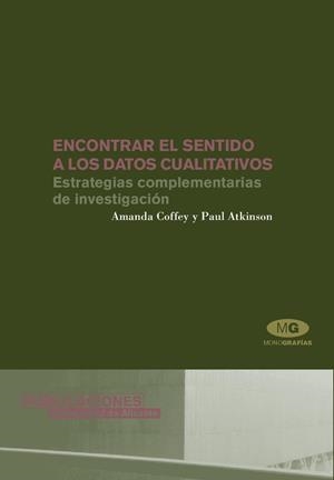 ENCONTRAR EL SENTIDO A LOS DATOS CUALITATIVOS | 9788479088316 | COFFEY, AMANDA / ATKINSON, PAUL