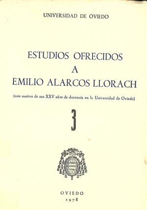 ESTUDIOS OFRECIDOS A EMILIO ALARCOS LLORACH TOMO III | 9788440054319 | GARCÍA ARIAS, JOSÉ LUIS / CONDE, M. V. / MARTÍNEZ ÁLVAREZ, J.