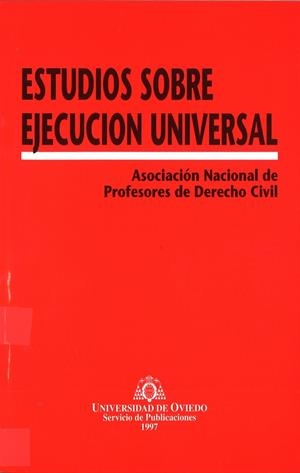 ESTUDIOS SOBRE EJECUCIÓN UNIVERSAL | 9788483170212 | DURÁN RIVACOBA, RAMÓN