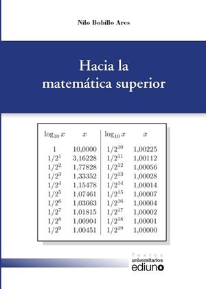 HACIA LA MATEMÁTICA SUPERIOR | 9788416664702 | BOBILLO ARES, NILO
