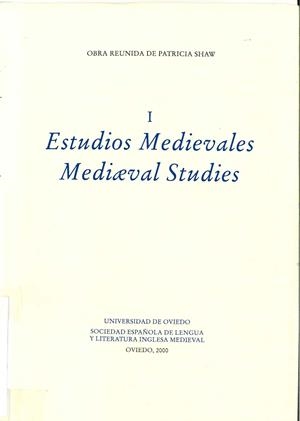 VOLUMEN I. ESTUDIOS MEDIEVALES | 9788483172049 | SHAW, PATRICIA