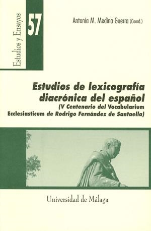 ESTUDIO DE LEXICOGRAFÍA DIACRÓNICA DEL ESPAÑOL | 9788474968859 | VARIOS AUTORES