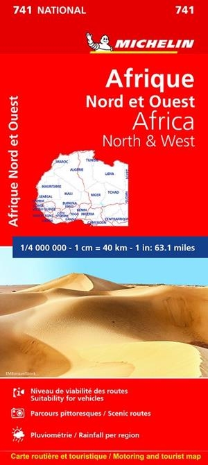 AFRICA NORTE Y OESTE : MAPA 741 | 9782067172142