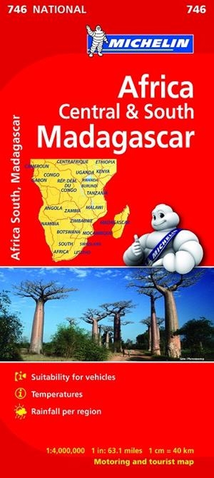 ÁFRICA CENTRO-SUR, MADAGASCAR : MAPA 746 | 9782067172555
