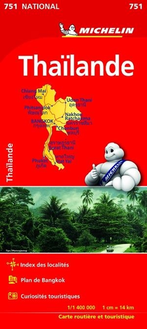 TAILANDIA : MAPA 751 | 9782067172654