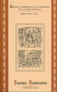 PAISAJE Y SENTIMIENTO EN LA POESÍA ESPAÑOLA | 9788497473088 | OROZCO DÍAZ, EMILIO