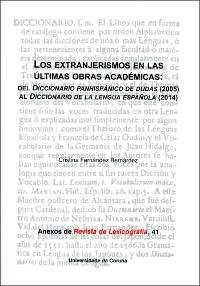 EXTRANJERISMOS EN LAS ÚLTIMAS OBRAS ACADÉMICAS, LOS | 9788497496797 | FERNÁNDEZ BERNÁRDEZ, CRISTINA