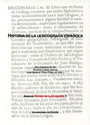 HISTORIA DE LA LEXICOGRAFÍA ESPAÑOLA | 9788497492676