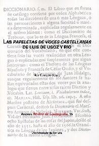 PAPELETAS DE VOCES CASTELLANAS DE LUIS DE USOZ Y RÍO, LAS | 9788497494472 | CAMPOS SOUTO, MAR
