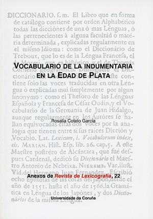 VOCABULARIO DE LA INDUMENTARIA EN LA EDAD DE PLATA | 9788497495806 | COTELO GARCÍA, ROSALÍA