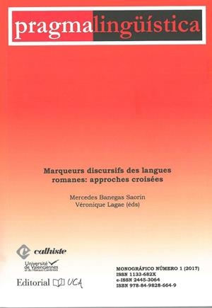 PRAGMALINGÜÍSTICA: MARQUEURS DISCURSIFS DES LANGUES ROMANES: APPROCHES CROISSÉES | 9788498286649