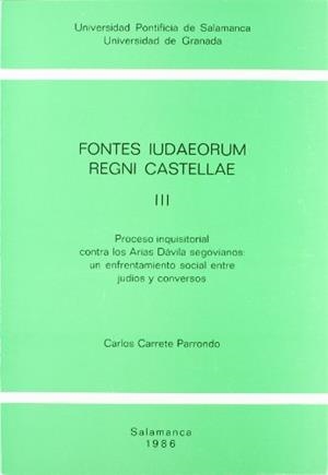 FONTES IUDAEORUM REGNI CASTELLAE III | 9788460044208 | CARRETE PARRONDO, CARLOS