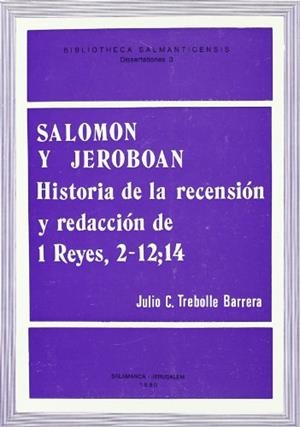 SALOMÓN Y JEROBOÁN | 9788472990784 | TREBOLLE BARRERA, JULIO