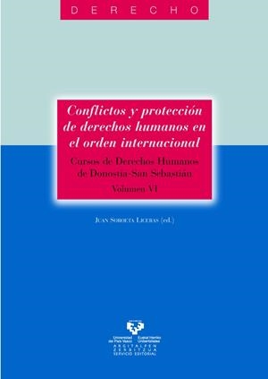 CONFLICTOS Y PROTECCIÓN DE DERECHOS HUMANOS EN EL ORDEN INTERNACIONAL. CURSOS DE DERECHOS HUMANOS DE DONOSTIA – SAN SEBASTIÁN. VOL. VI | 9788483738290