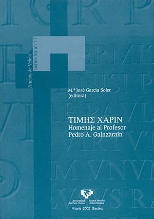 TIMHX02211; XAPIN. HOMENAJE AL PROFESOR PEDRO A. GAINZARAIN | 9788483733493