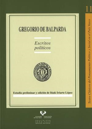 ESCRITOS POLÍTICOS | 9788498607918 | BALPARDA Y DE LAS HERRERÍAS, GREGORIO DE