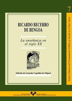 ENSEÑANZA EN EL SIGLO XX, LA | 9788483733639 | BECERRO DE BENGOA, RICARDO