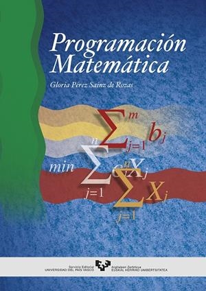 PROGRAMACIÓN MATEMÁTICA | 9788475858791 | PÉREZ SAINZ DE ROZAS, GLORIA