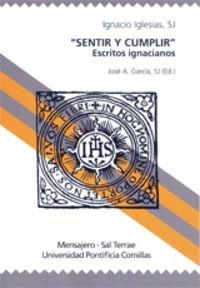 "SENTIR Y CUMPLIR" | 9788484684763 | IGLESIAS, IGNACIO