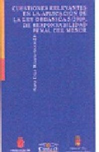 CUESTIONES RELEVANTES EN LA APLICACIÓN DE LA LEY ORGÁNICA 5/2000, DE RESPONSABILIDAD PENAL DEL MENOR | 9788484681304 | VARIOS AUTORES
