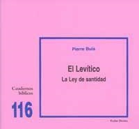 LEVITICO LEY SANTIDAD | 9788481695298 | BUIS, PIERRE