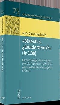 MAESTRO, ¿DÓNDE VIVES? | 9788490735107 | GIRÓN IZQUIERDO, JESÚS
