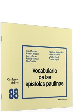 VOCABULARIO EPISTOLAS PAULINAS | 9788481690910 | EQUIPO CAHIERS EVANGILE