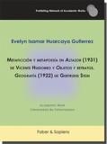 METAFICCIÓN Y METAPOESÍA EN "ALTAZOR" (1931) DE VICENTE HUIDOBRO Y "OBJETOS Y RETRATOS. GEOGRAFÍA" (1922) DE GERTRUDIS STEIN | 9788412355789 | HUARCAYA GUTIERREZ, EVELYN ISAMAR