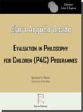 EVALUATION IN PHILOSOPHY FOR CHILDREN (P4C) PROGRAMMES | 9788417574307 | ARGUDO OSADO, CLARA