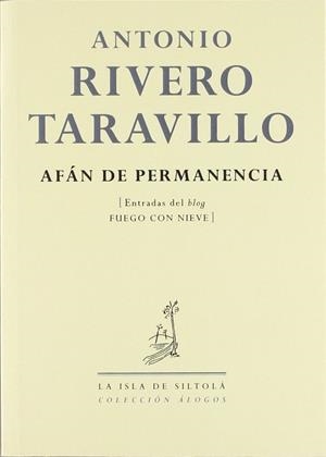 AFÁN DE PERMANENCIA | 9788415039143 | RIVERO TARAVILLO, ANTONIO